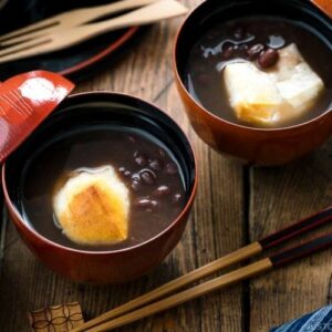 Authentic Japanese Red Bean Soup Recipe With Mochi (Oshiruko) / Zenzai