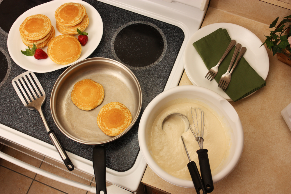 making pancake