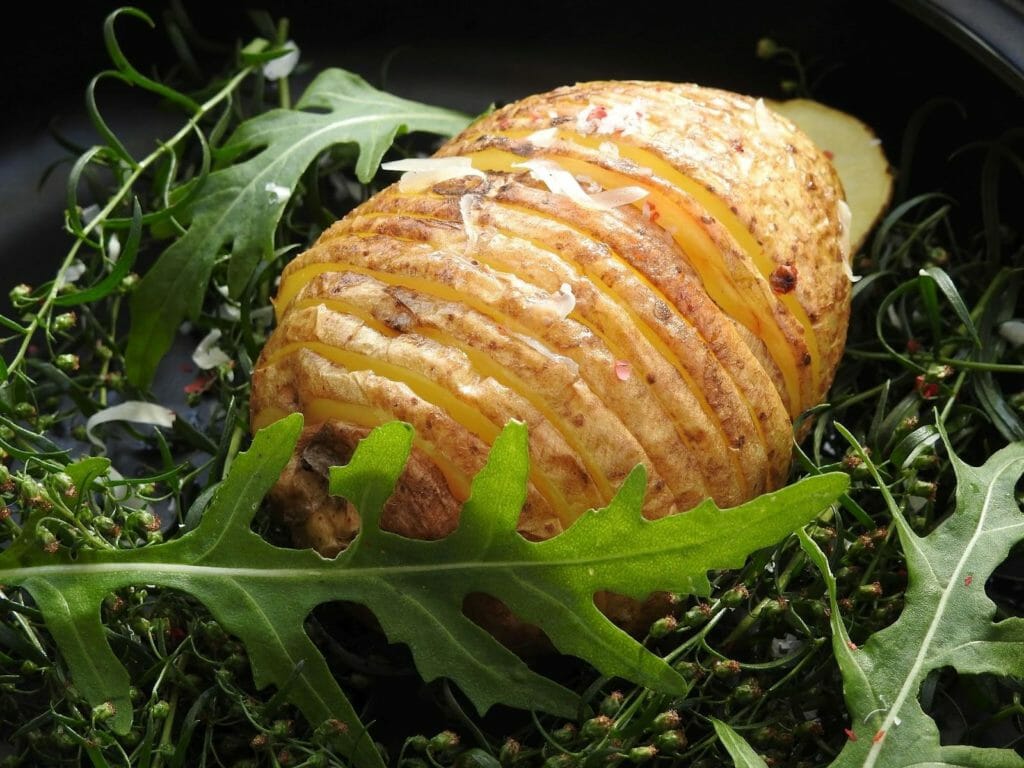 Hasselback Potatoes - foods that start with H