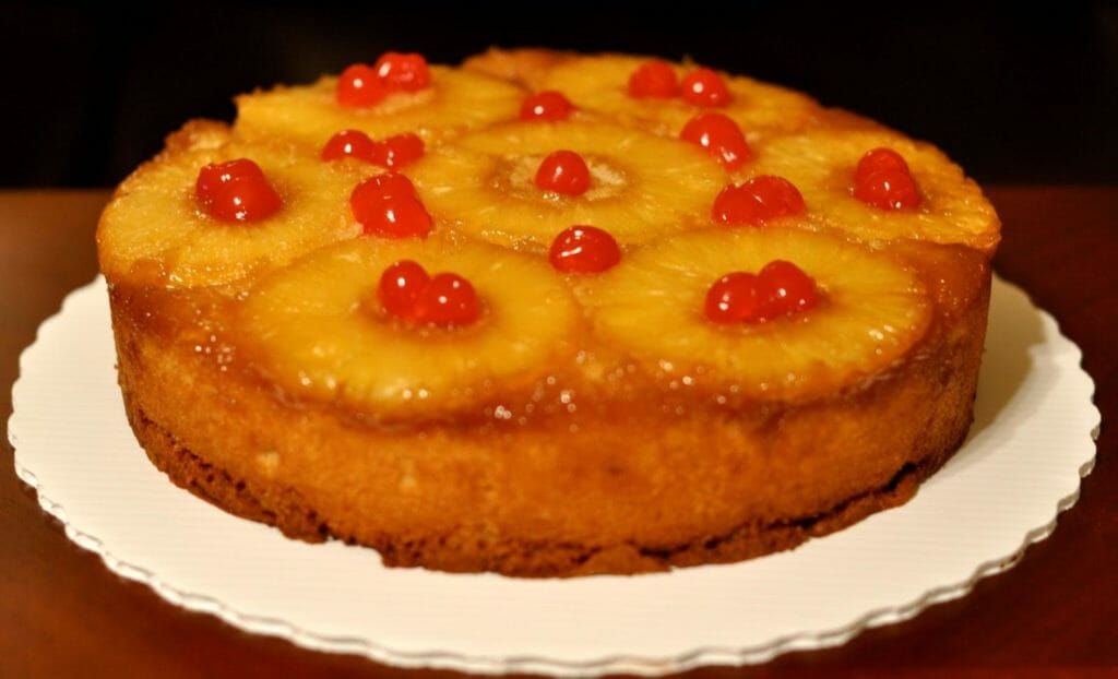 Upside Down Cake - foods that start with U
