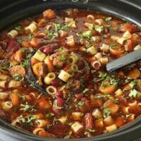 Crock Pot Pasta e Fagioli Soup