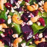 Beet Salad With Cranberries And Cheese