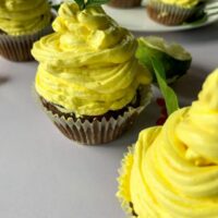 Chocolate Cupcakes With Lemon Buttercream