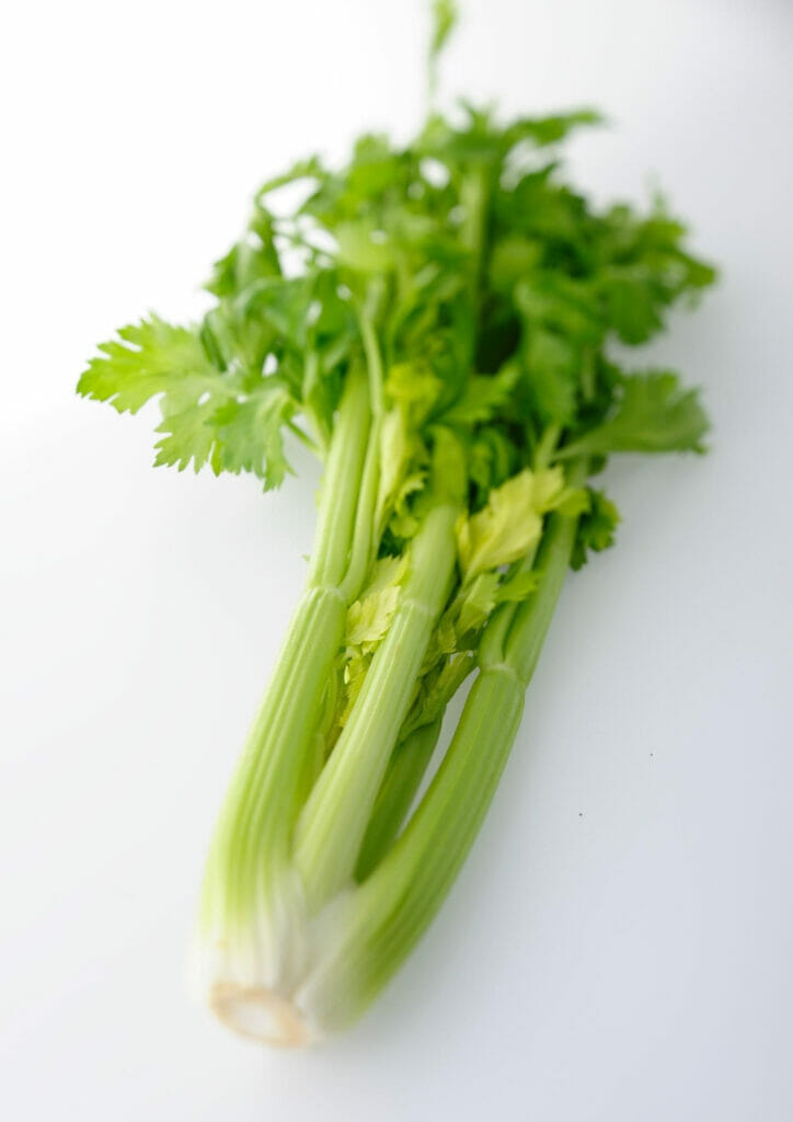Celery as water chestnuts substitute