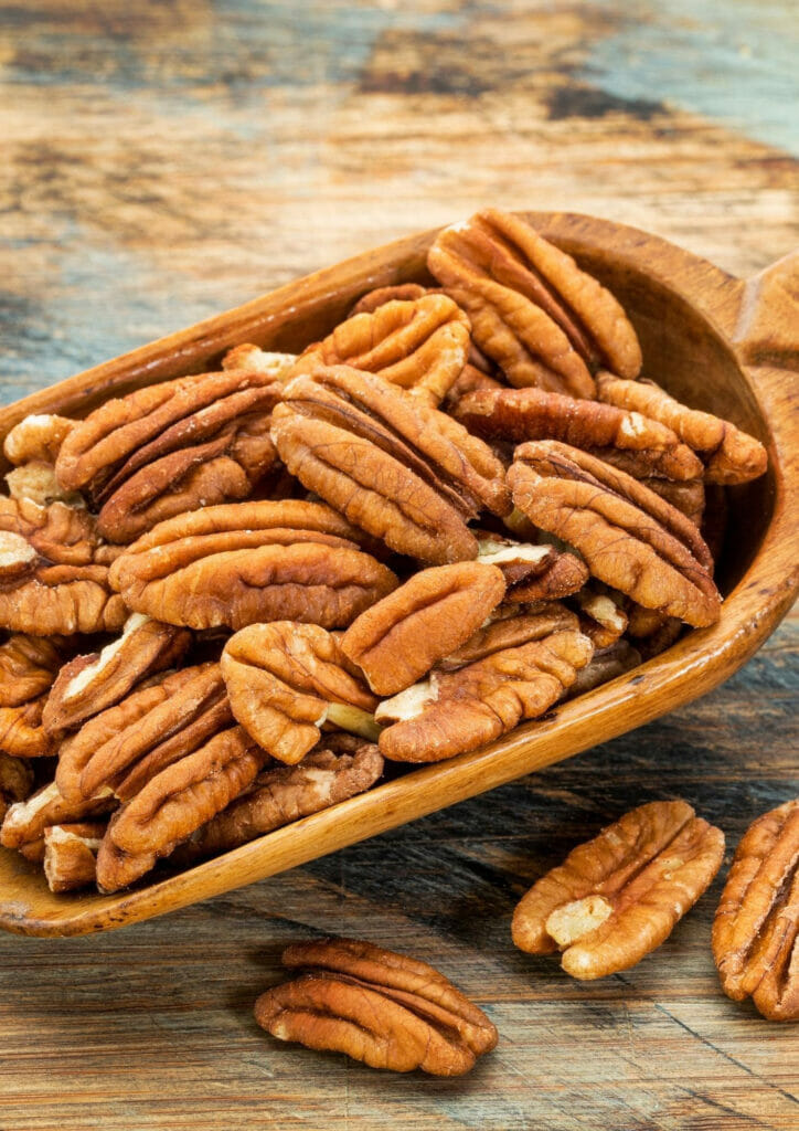 Pecans as water chestnuts substitute