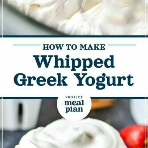 How To Make Healthy Whipped Cream :Greek Yogurt & Milk
